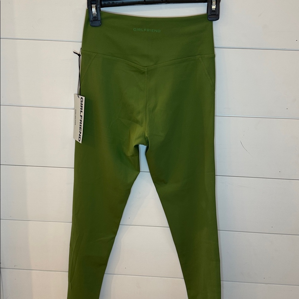 Girlfriend Collective Olive Green Leggings size S NWT - Picture 3 of 4